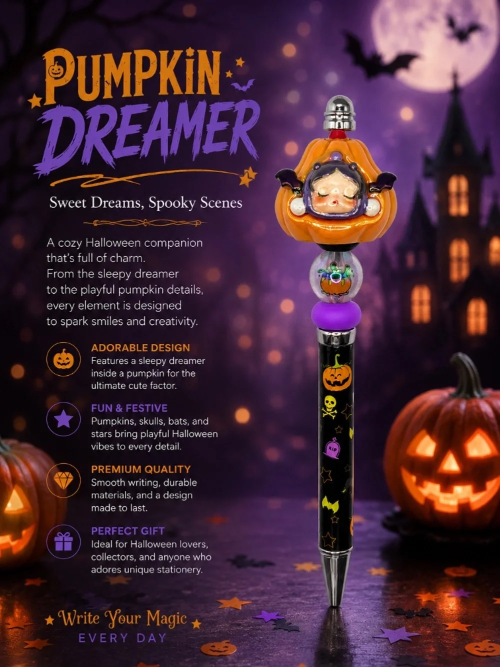 Pumpkin Nap Halloween Pen